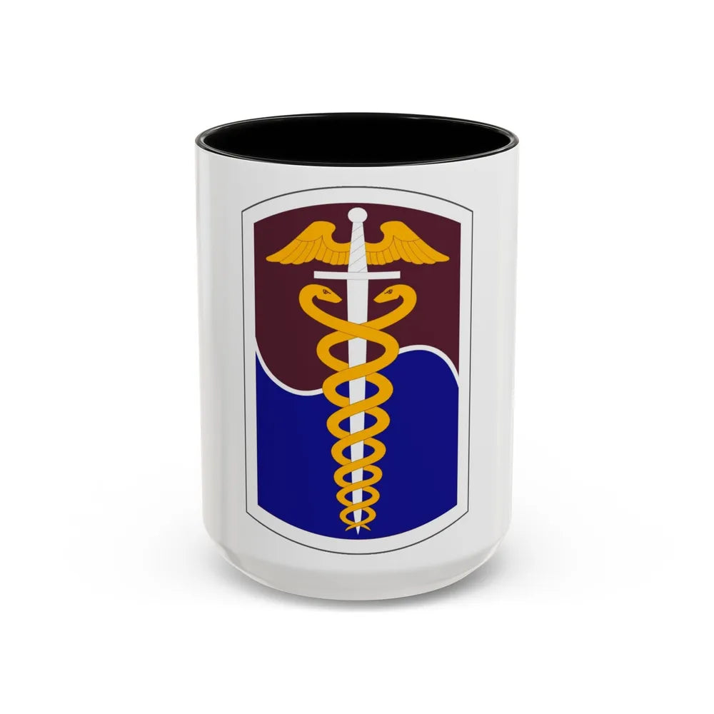 65 Medical Brigade (U.S. Army) Accent Coffee Mug-15oz-Black-Go Mug Yourself