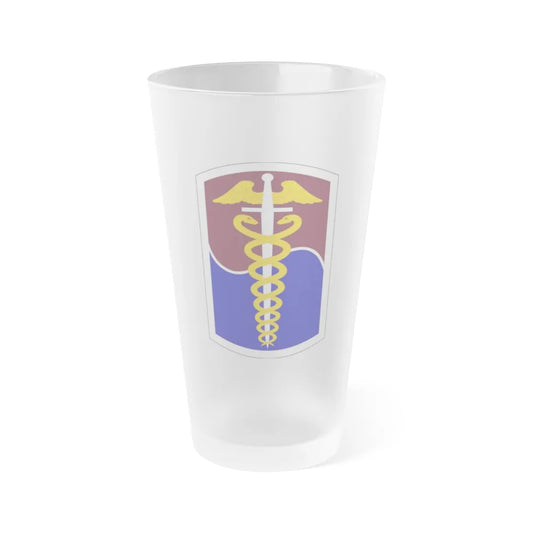 65 Medical Brigade (U.S. Army) Frosted Pint Glass 16oz-Go Mug Yourself