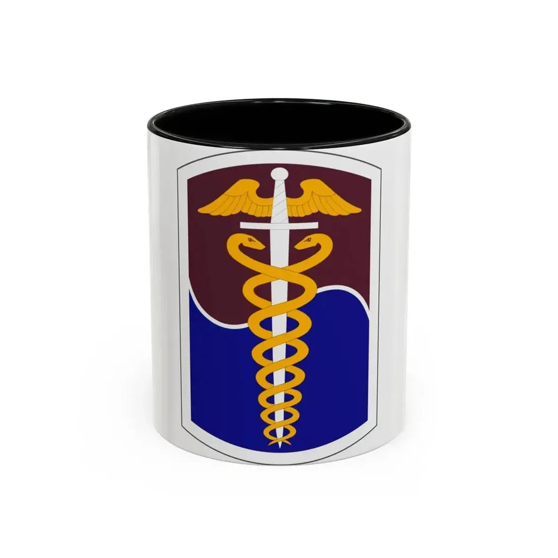65 Medical Brigade (U.S. Army) Accent Coffee Mug 11oz Black - Go Mug Yourself