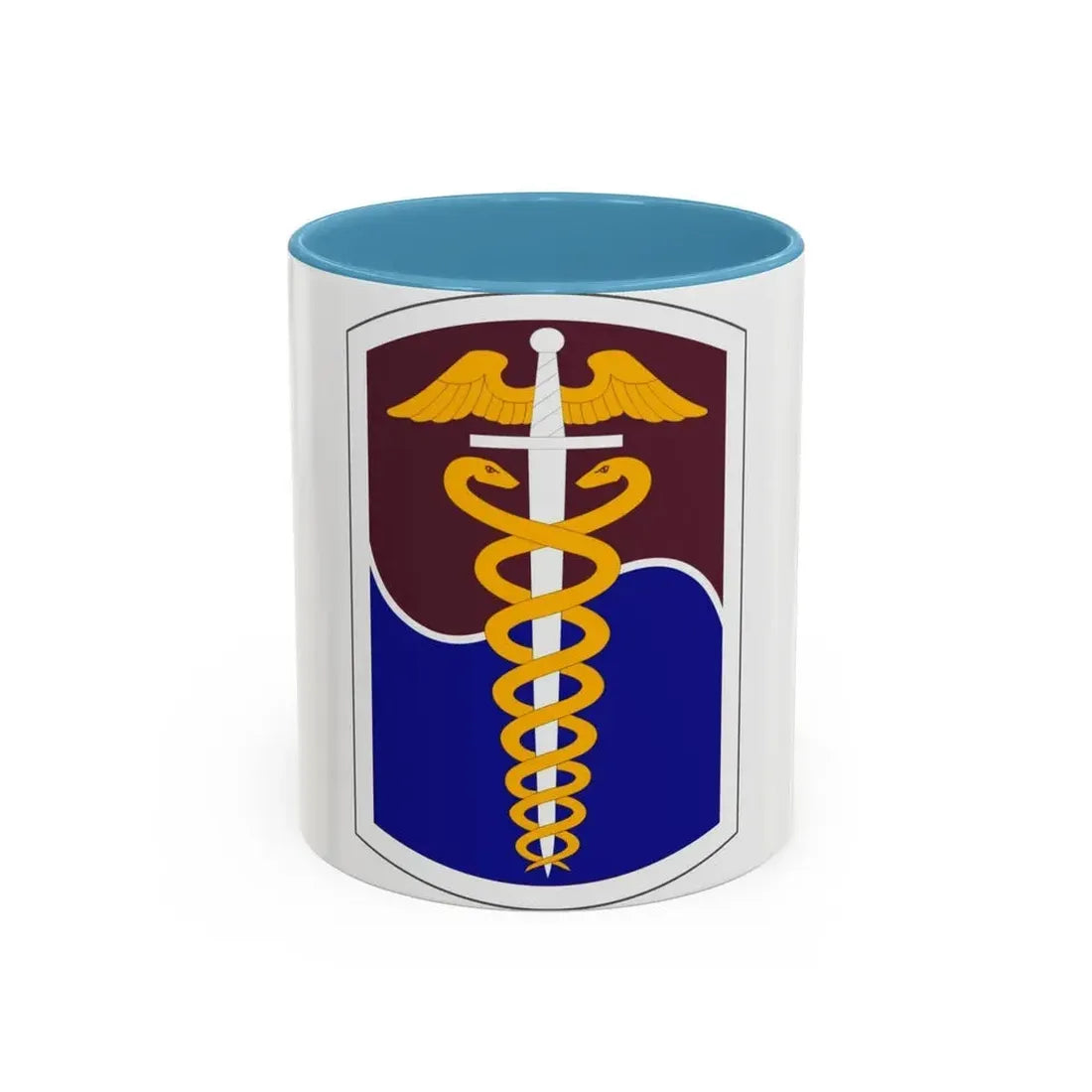 65 Medical Brigade (U.S. Army) Accent Coffee Mug 11oz Light Blue - Go Mug Yourself