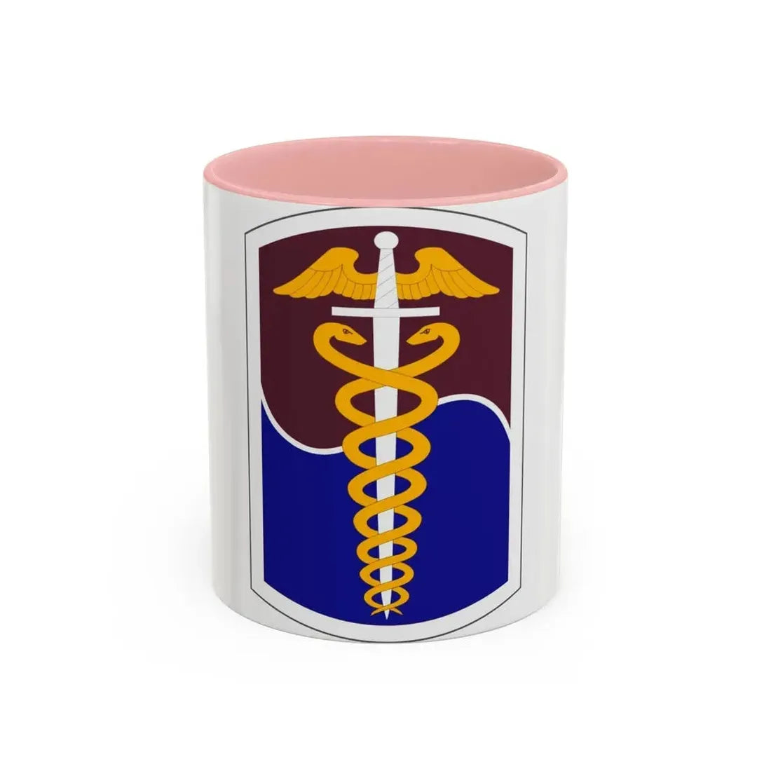 65 Medical Brigade (U.S. Army) Accent Coffee Mug 11oz Pink - Go Mug Yourself