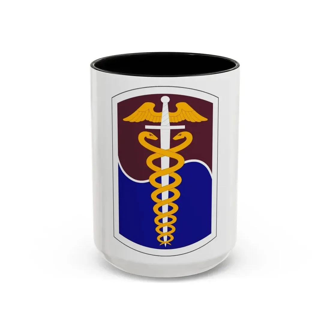 65 Medical Brigade (U.S. Army) Accent Coffee Mug 15oz Black - Go Mug Yourself