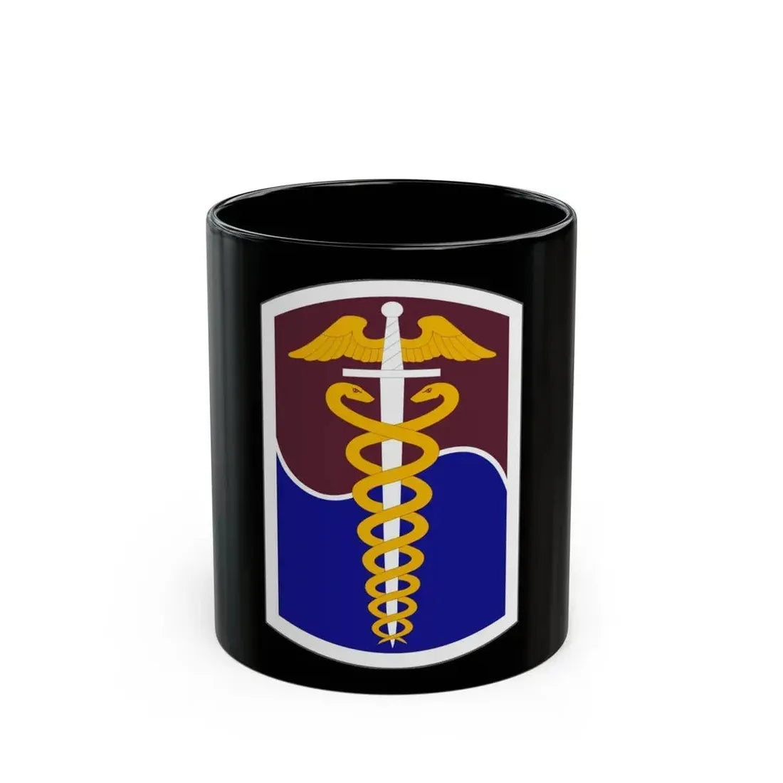 65 Medical Brigade (U.S. Army) Black Coffee Mug 11oz - Go Mug Yourself