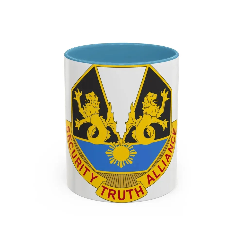 650 Military Intelligence Group 2 (U.S. Army) Accent Coffee Mug 11oz Light Blue - Go Mug Yourself