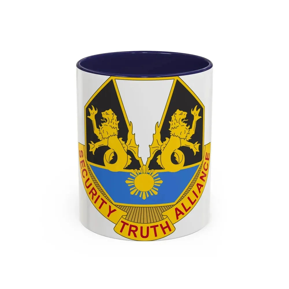 650 Military Intelligence Group 2 (U.S. Army) Accent Coffee Mug 11oz Navy - Go Mug Yourself