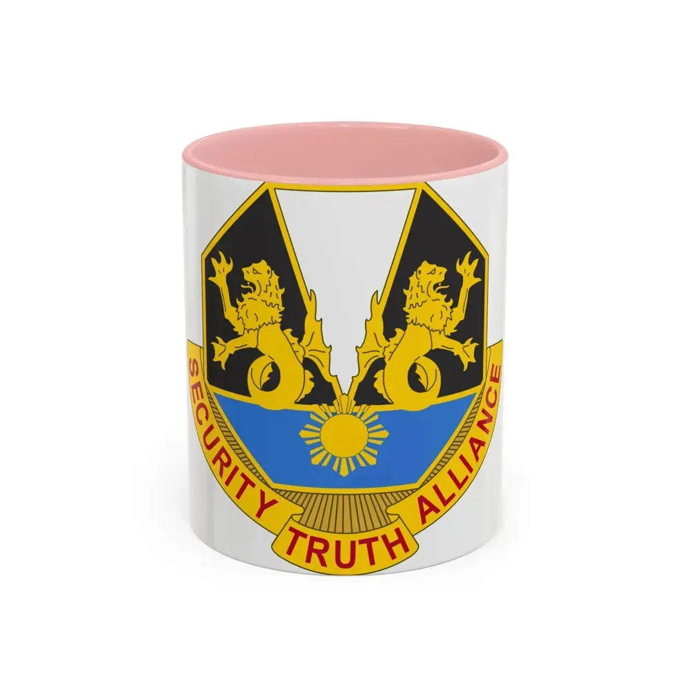 650 Military Intelligence Group 2 (U.S. Army) Accent Coffee Mug 11oz Pink - Go Mug Yourself