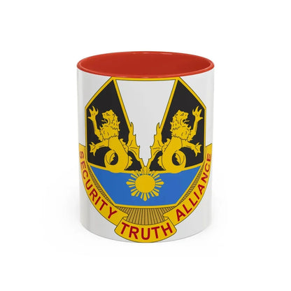 650 Military Intelligence Group 2 (U.S. Army) Accent Coffee Mug 11oz Red - Go Mug Yourself