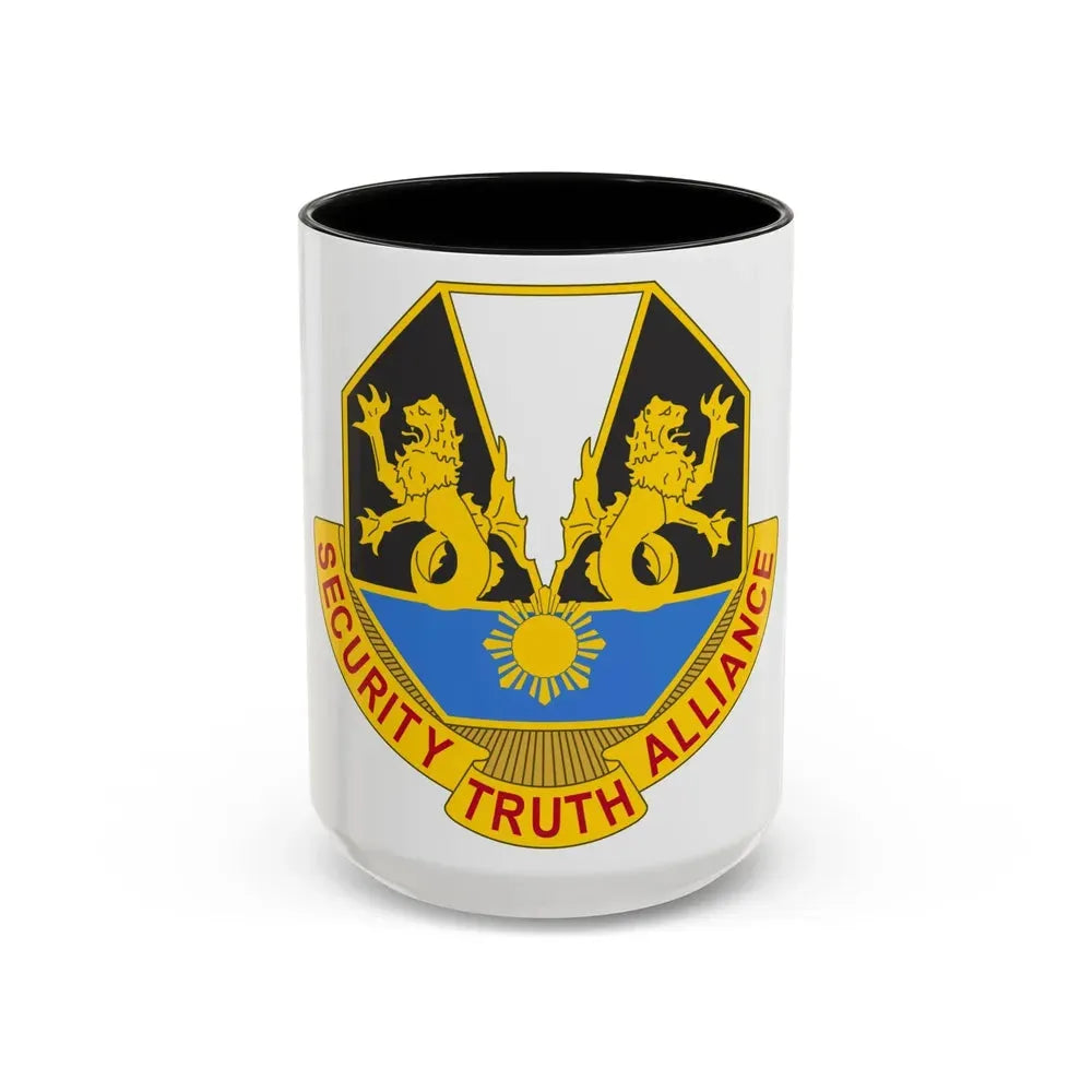 650 Military Intelligence Group 2 (U.S. Army) Accent Coffee Mug 15oz Black - Go Mug Yourself