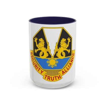 650 Military Intelligence Group 2 (U.S. Army) Accent Coffee Mug 15oz Navy - Go Mug Yourself