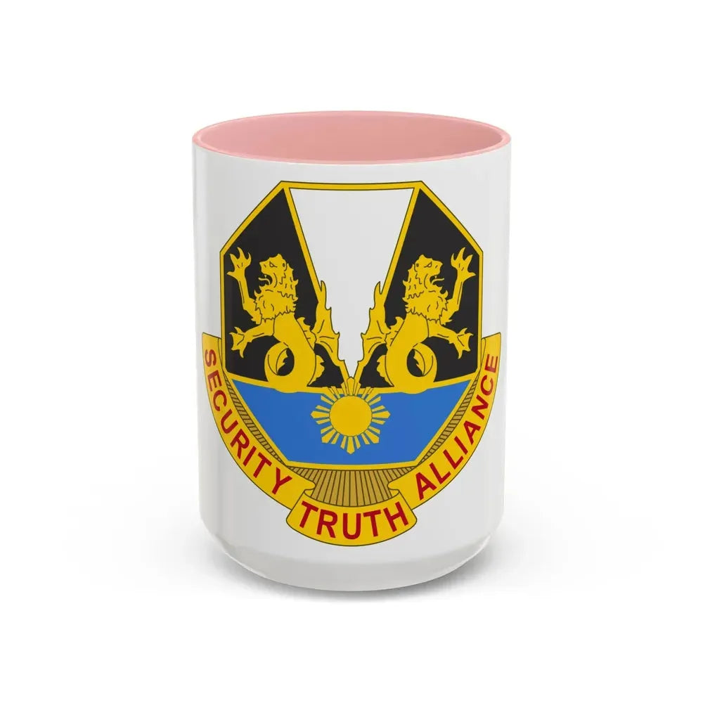 650 Military Intelligence Group 2 (U.S. Army) Accent Coffee Mug 15oz Pink - Go Mug Yourself