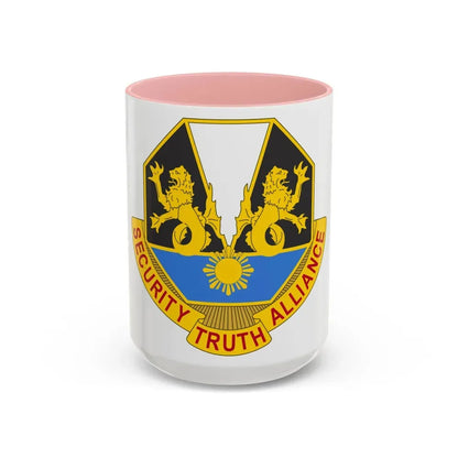650 Military Intelligence Group 2 (U.S. Army) Accent Coffee Mug 15oz Pink - Go Mug Yourself