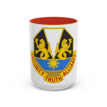 650 Military Intelligence Group 2 (U.S. Army) Accent Coffee Mug 15oz Red - Go Mug Yourself