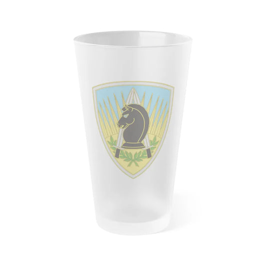 650 Military Intelligence Group 3 (U.S. Army) Frosted Pint Glass 16oz-Go Mug Yourself