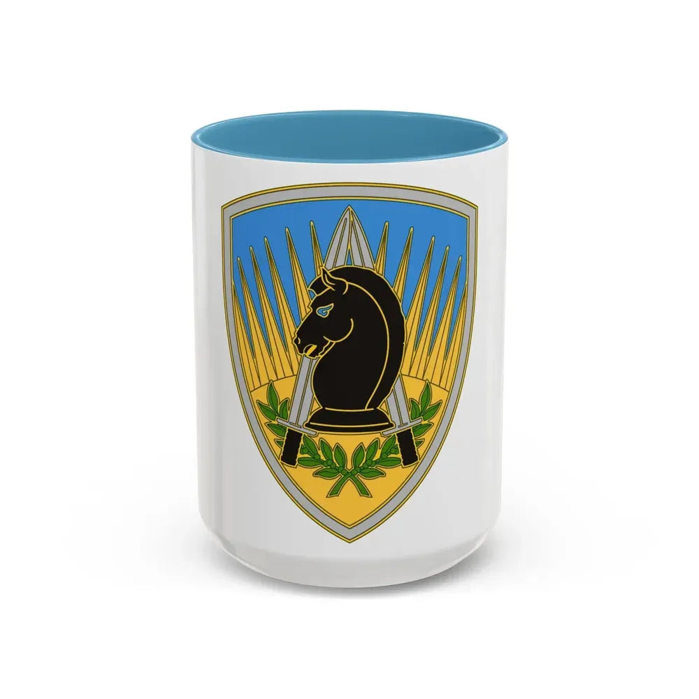 650 Military Intelligence Group 3 (U.S. Army) Accent Coffee Mug 15oz Light Blue - Go Mug Yourself