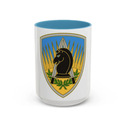 650 Military Intelligence Group 3 (U.S. Army) Accent Coffee Mug 15oz Light Blue - Go Mug Yourself