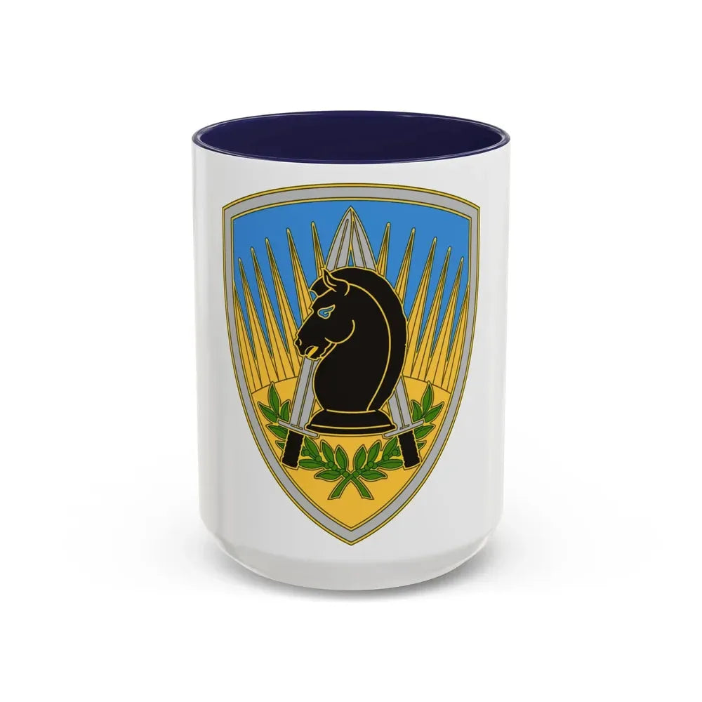 650 Military Intelligence Group 3 (U.S. Army) Accent Coffee Mug 15oz Navy - Go Mug Yourself