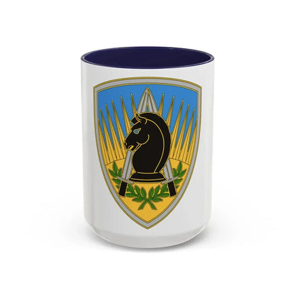 650 Military Intelligence Group 3 (U.S. Army) Accent Coffee Mug 15oz Navy - Go Mug Yourself