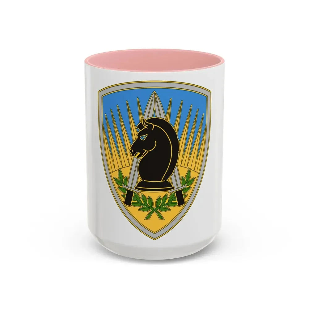 650 Military Intelligence Group 3 (U.S. Army) Accent Coffee Mug 15oz Pink - Go Mug Yourself