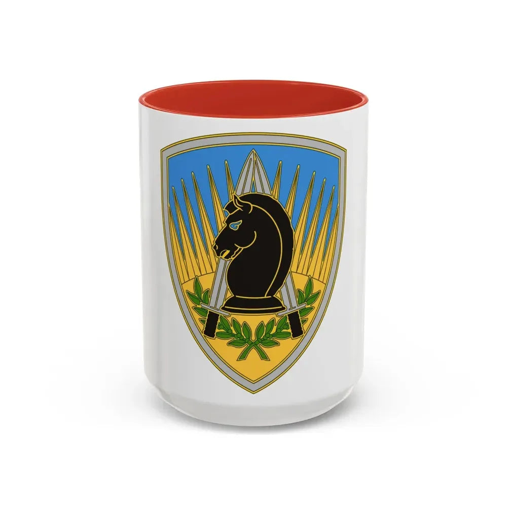 650 Military Intelligence Group 3 (U.S. Army) Accent Coffee Mug 15oz Red - Go Mug Yourself