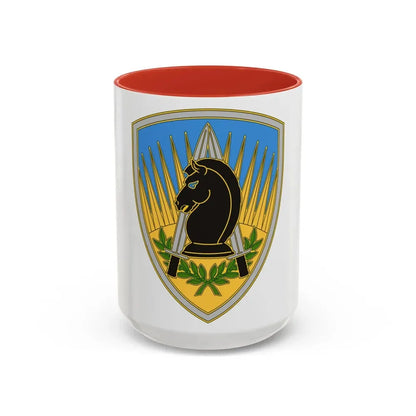 650 Military Intelligence Group 3 (U.S. Army) Accent Coffee Mug 15oz Red - Go Mug Yourself