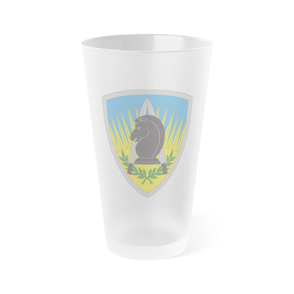 650 Military Intelligence Group (U.S. Army) Frosted Pint Glass 16oz-Go Mug Yourself