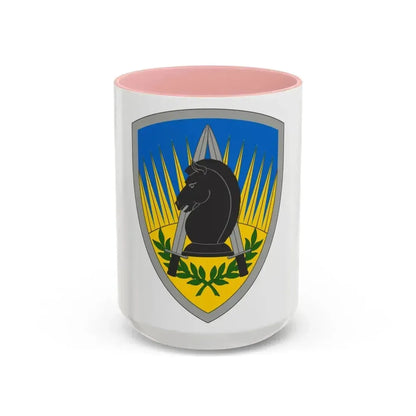 650 Military Intelligence Group (U.S. Army) Accent Coffee Mug 15oz Pink - Go Mug Yourself