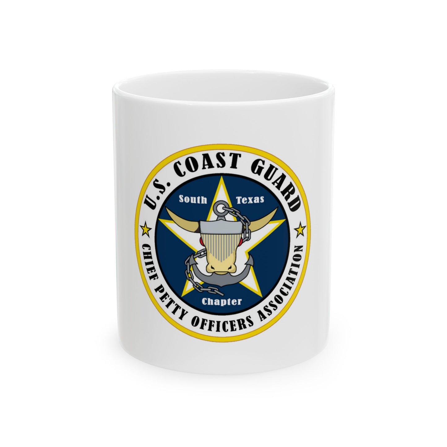 USCG South Texas CPOA (U.S. Coast Guard) White Coffee Mug