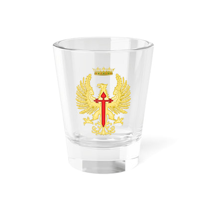 Former Emblem of the Spanish Army 1943-1975 (Spain) (Coat of Arms) Shot Glass 1.5oz