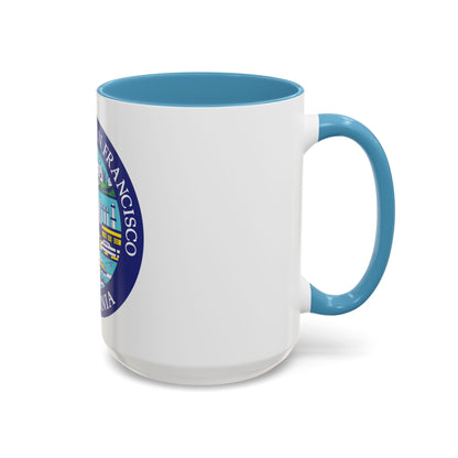 Seal of South San Francisco California - Accent Coffee Mug