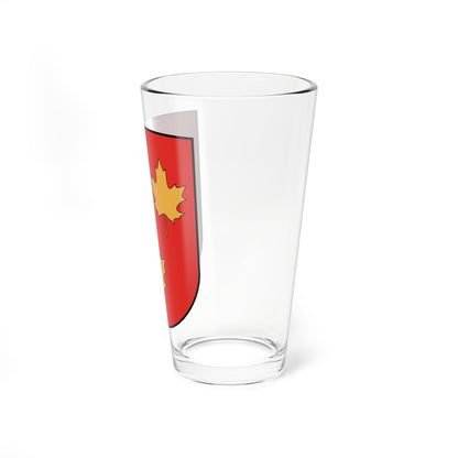 Lentvaris COA (Lithuania) (Coat of Arms) Pint Glass 16oz