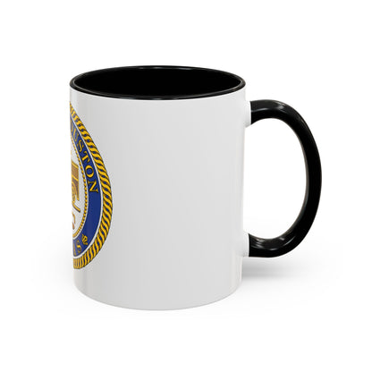Seal of Houston Texas - Accent Coffee Mug