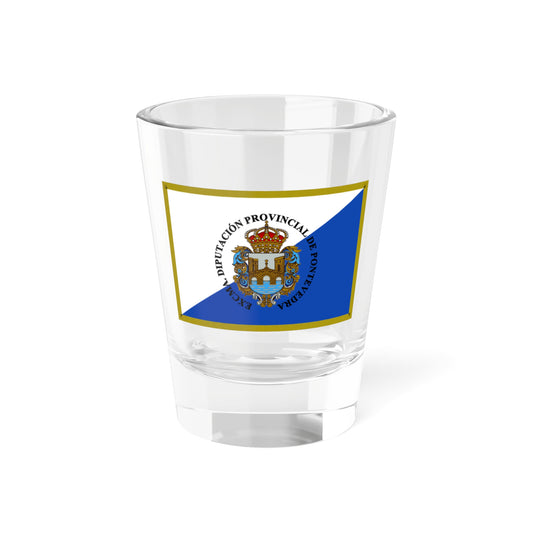 Flag of Pontevedra Spain - Shot Glass 1.5oz