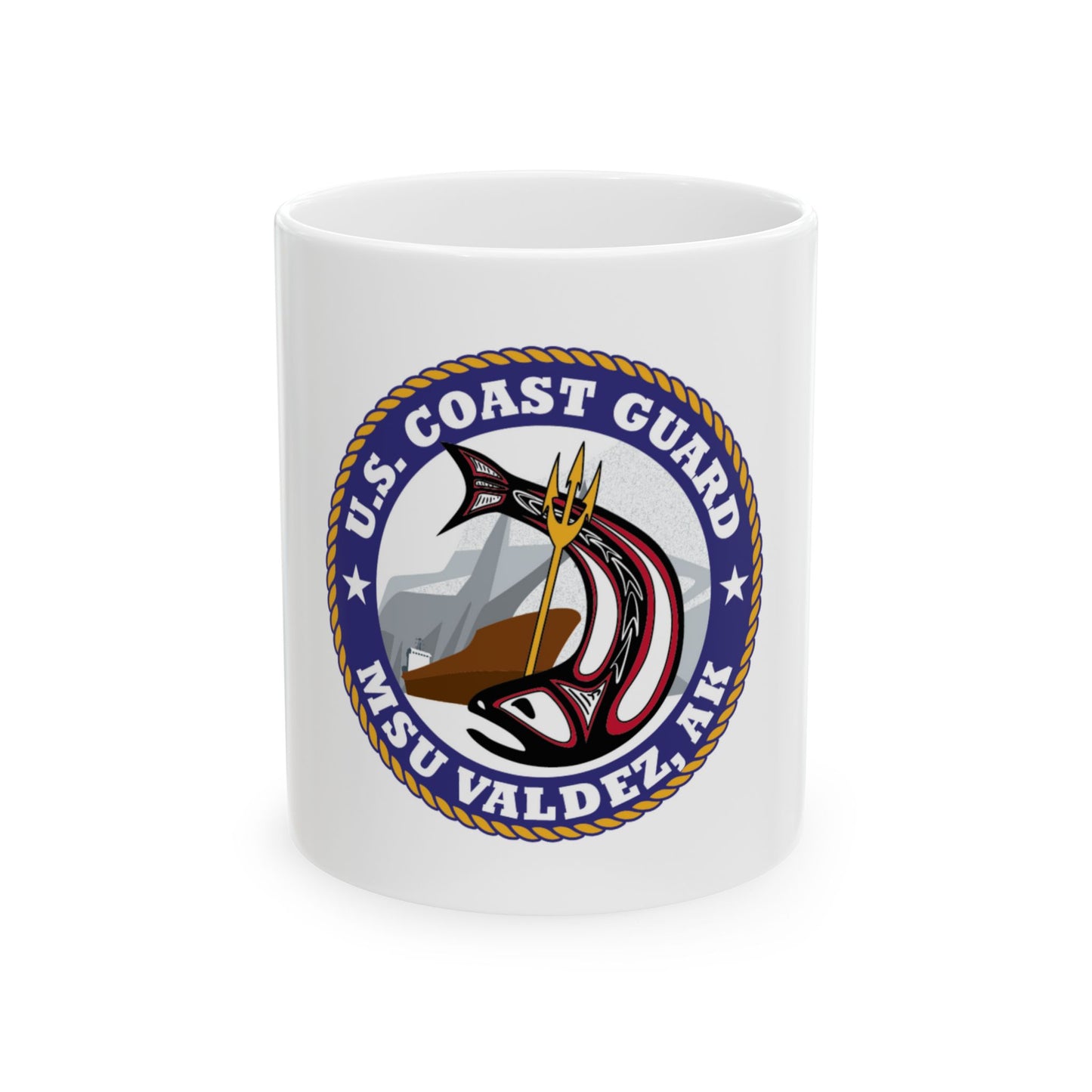 USCG MSU Valdez AK (U.S. Coast Guard) White Coffee Mug