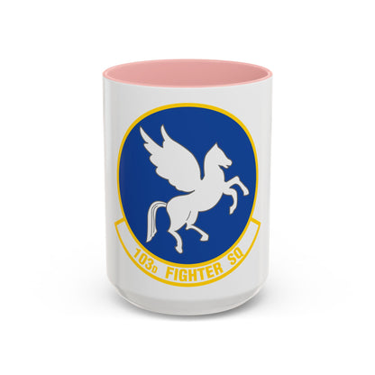 103d Fighter Squadron (U.S. Air Force) Accent Coffee Mug
