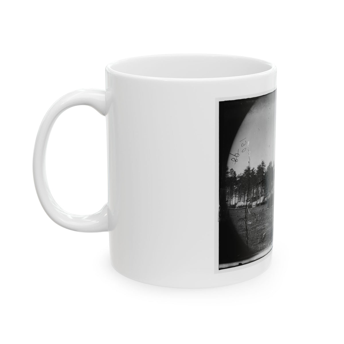 Brandy Station, Virginia. Army Of The Potomac. Western Half Of The Camp. Chapel In Foreground (U.S. Civil War) White Coffee Mug