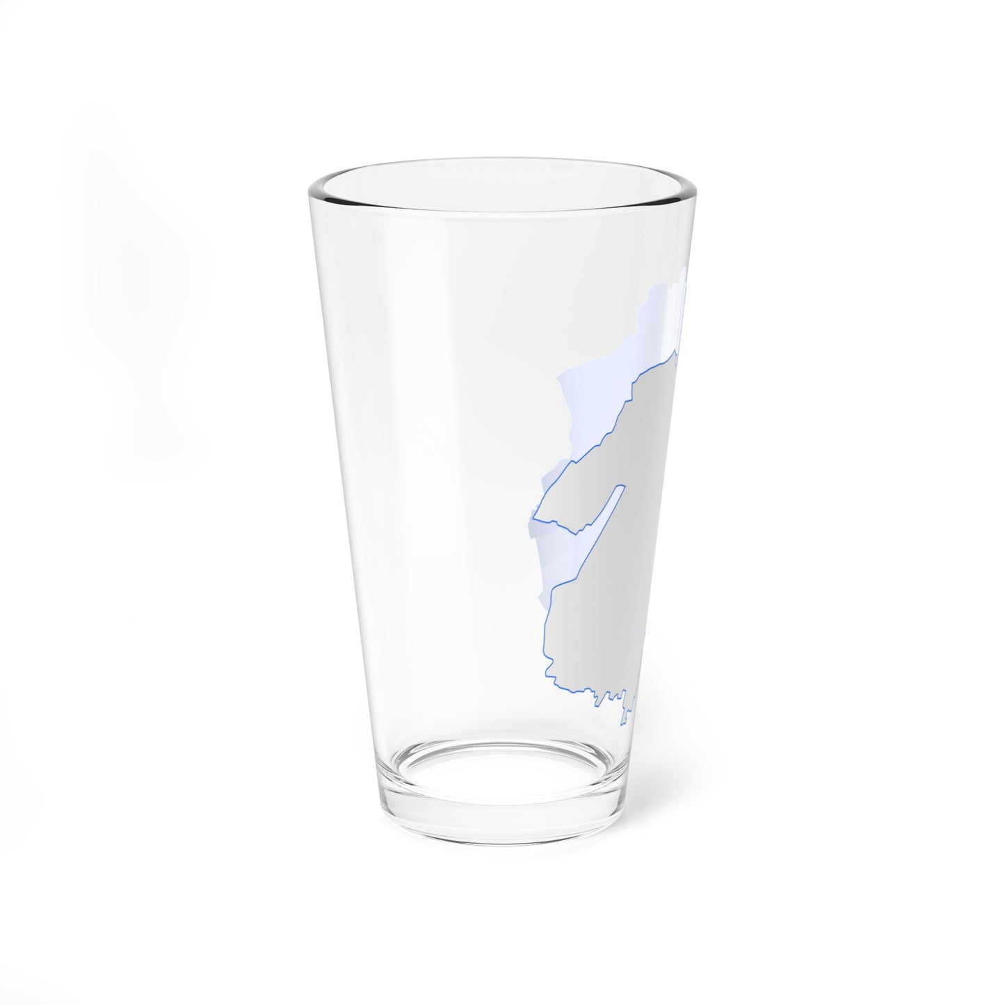 Flag map of Brescia (Italy) Pint Glass 16oz