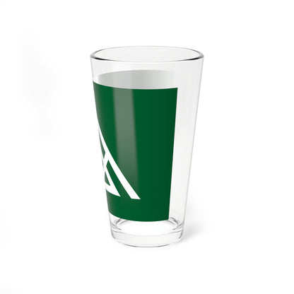 Flag of Nishiawakura Okayama (Japan) Pint Glass 16oz