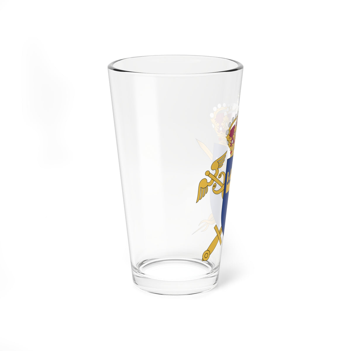 Försvarsexportmyndigheten vapen (Sweden) (Coat of Arms) Pint Glass 16oz