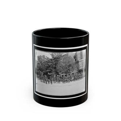 A Post Of Mountain Howitzers That Saw War Service (U.S. Civil War) Black Coffee Mug