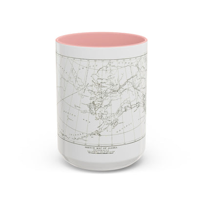 Alaska - Sketch Map (1891) (Map) Accent Coffee Mug
