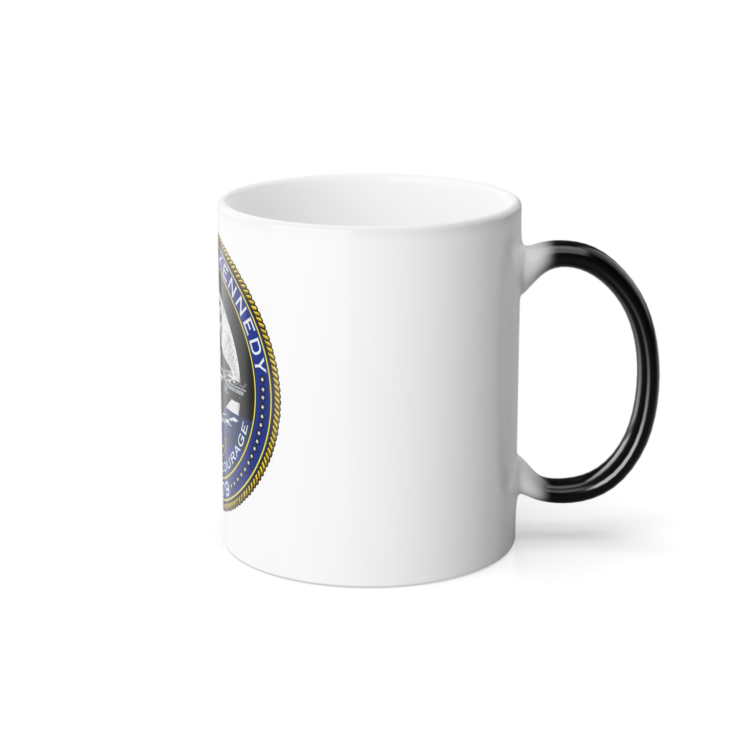 USS JOHN F KENNEDY CVN 79 (U.S. Navy) Color Changing Mug 11oz
