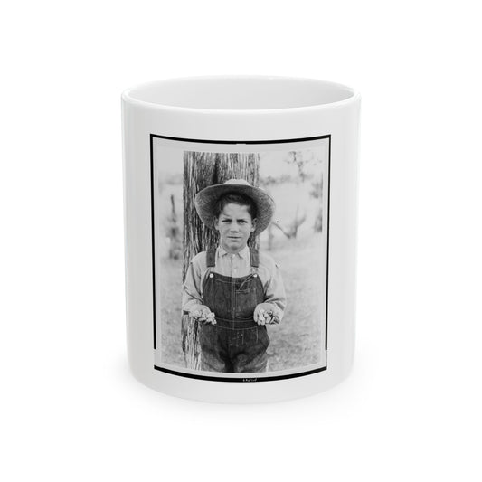Boy Holding Union And Confederate Bullets, Perryville Battlefield, Perryville, Boyle County, Kentucky (U.S. Civil War) White Coffee Mug