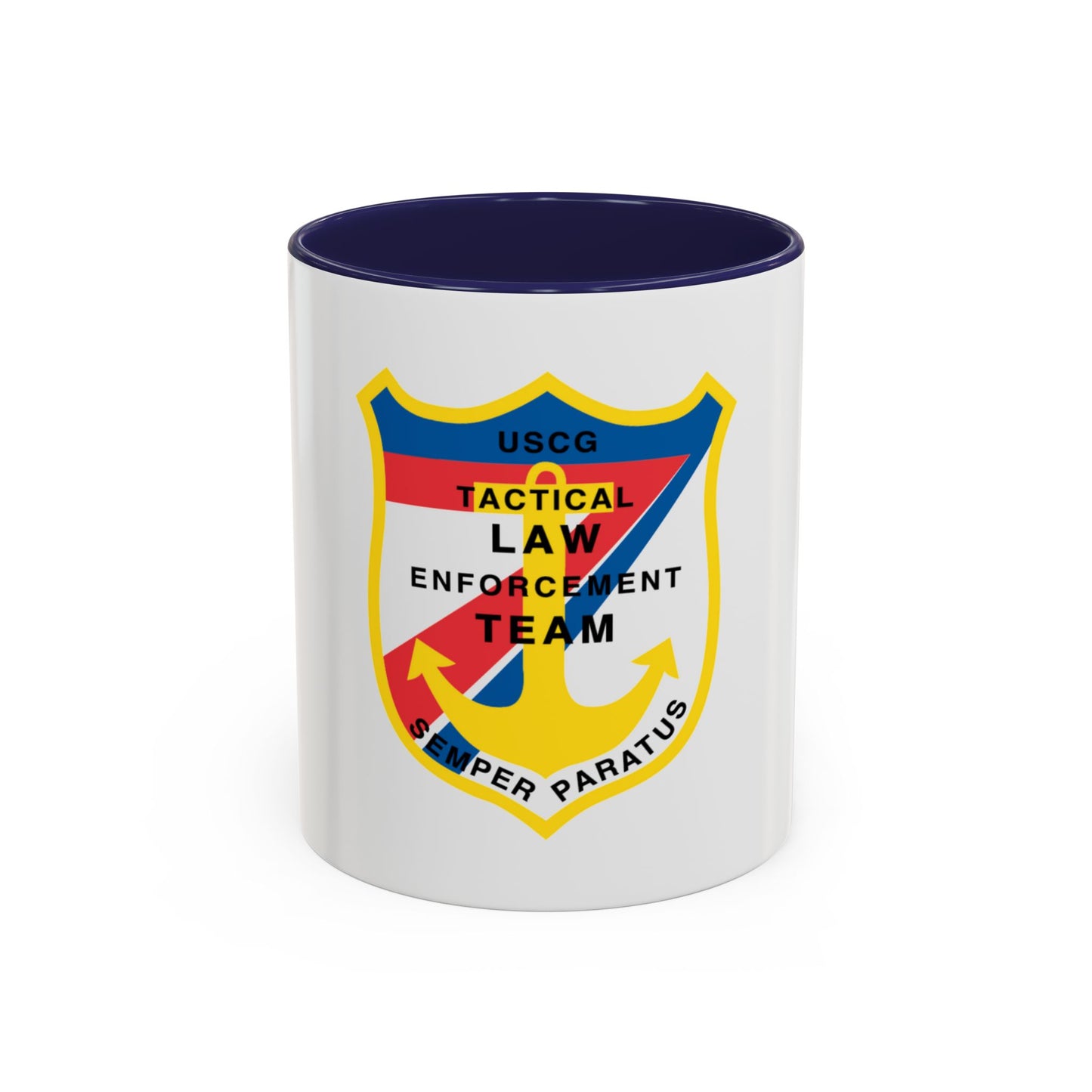 USCG Tactical Law Enforcement Team District 7 (U.S. Coast Guard) Accent Coffee Mug