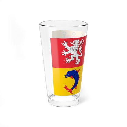 Flag of Auvergne-Rhone-Alpes incorrect (France) Pint Glass 16oz