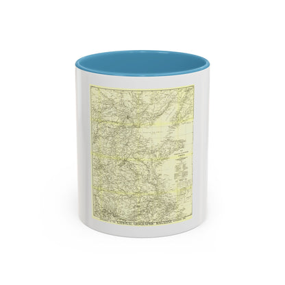 China, North Eastern (1900) (Map) Accent Coffee Mug