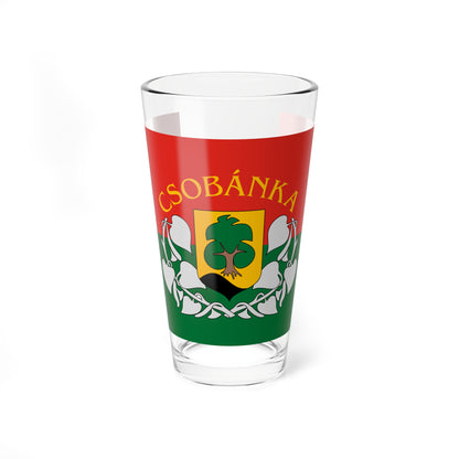 Flag of Csobanka (Hungary) Pint Glass 16oz