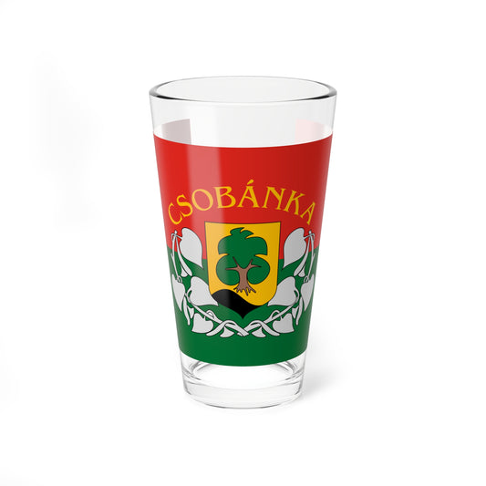 Flag of Csobanka (Hungary) Pint Glass 16oz