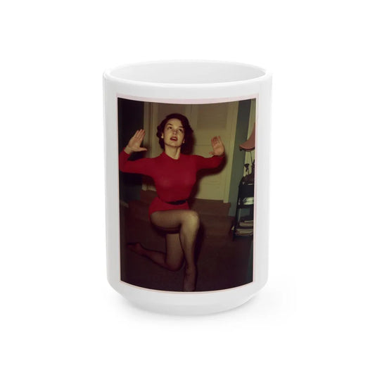 Kathryn Grant #132 (Vintage Female Icon) White Coffee Mug-15oz-Go Mug Yourself