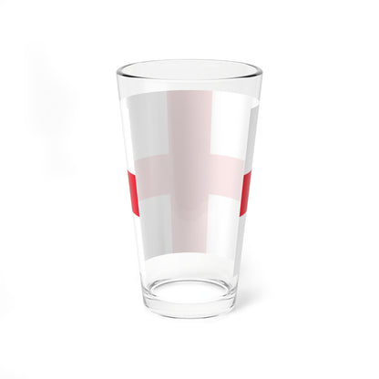 Flag of Guernsey 1936 (United Kingdom) Pint Glass 16oz