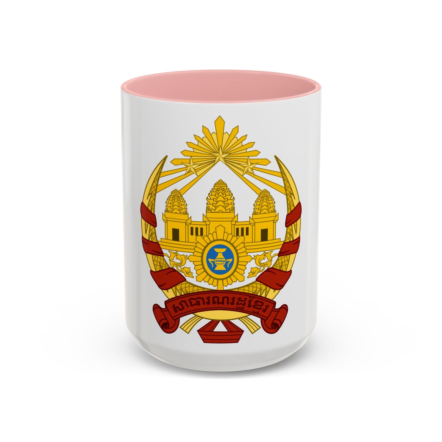 Coat of arms of the Khmer Republic - Accent Coffee Mug